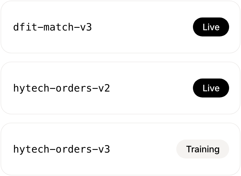 Applied Crew models running in production